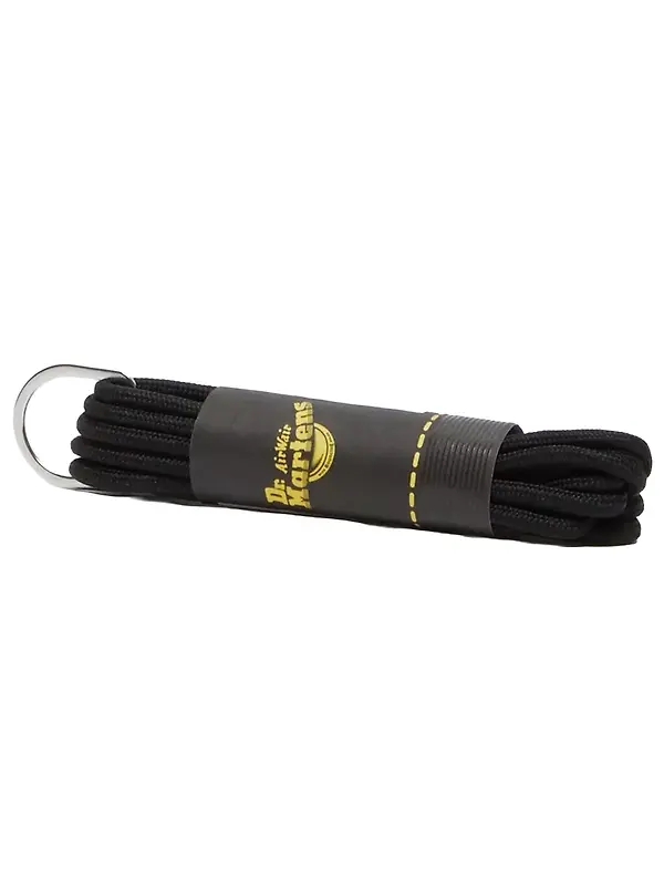 Dr Martens 140cm Round Shoe Laces (8-10 Eye) - Black Image 1