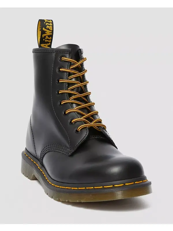 Dr. Martens 140cm Round Shoe Laces (8-10 Eye) - Brown/Yellow Image 2