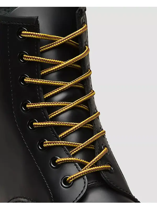 Dr. Martens 140cm Round Shoe Laces (8-10 Eye) - Brown/Yellow Image 4
