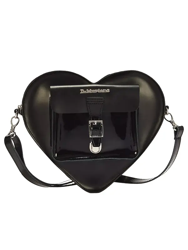 Dr. Martens Women's Kiev Leather Heart Shaped Bag - Black Product Image