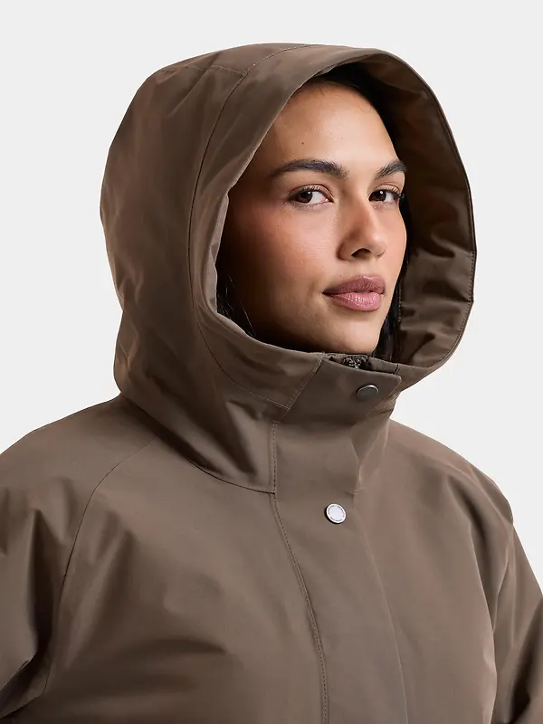 Didriksons Women's Alana Waterproof Parka - Mocha Brown Image 8