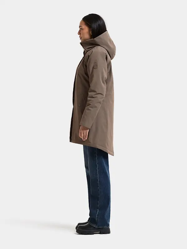 Didriksons Women's Alana Waterproof Parka - Mocha Brown Image 4