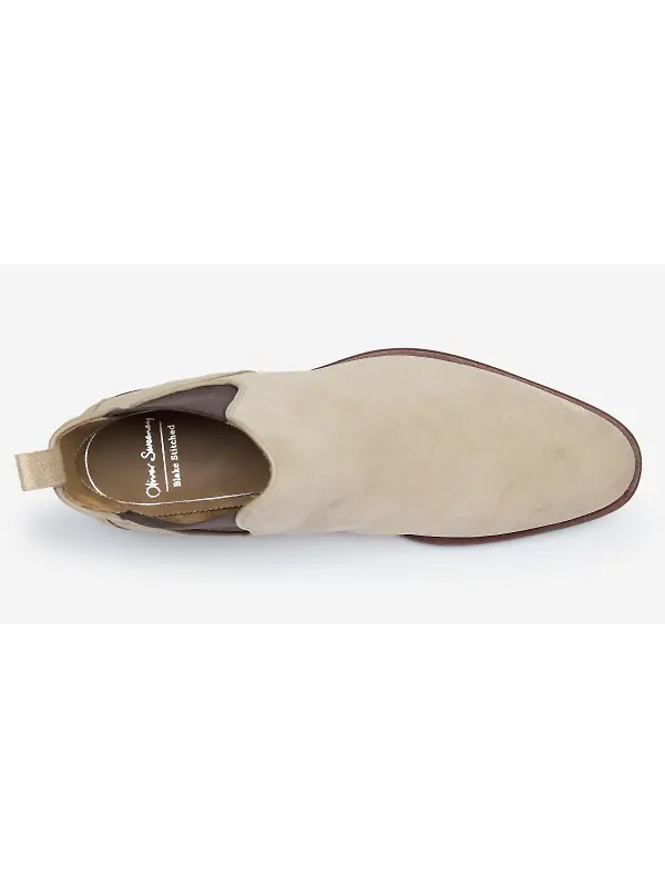 Oliver Sweeney Men's Andante Calf Suede Chelsea Boots - Sand Image 4