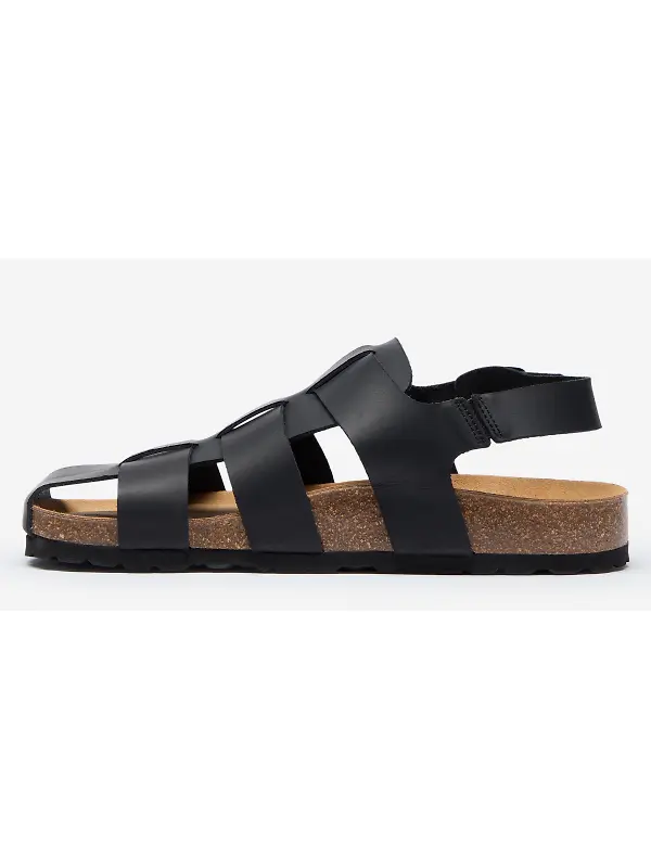 Oliver Sweeney Men's Astorga Calf Leather Fisherman Sandals - Black Image 5