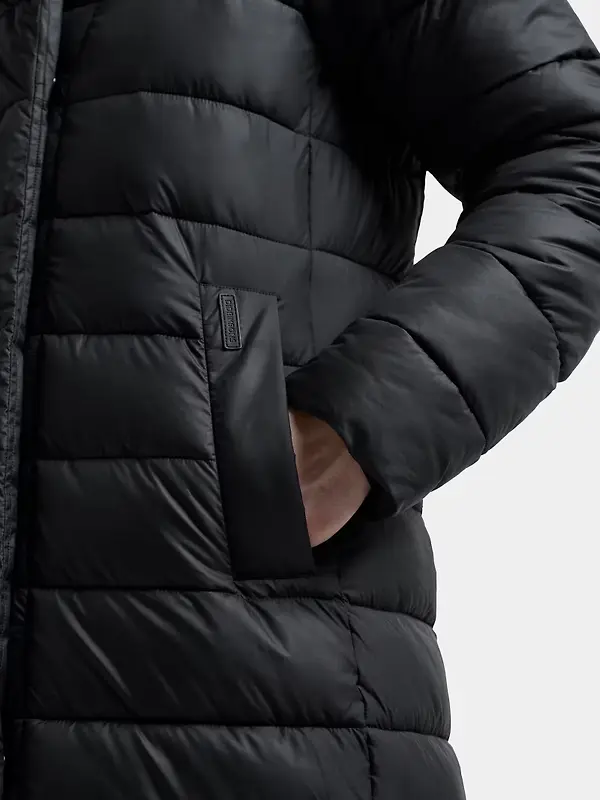 Didriksons Women's Stella Parka Long  - Black Image 9