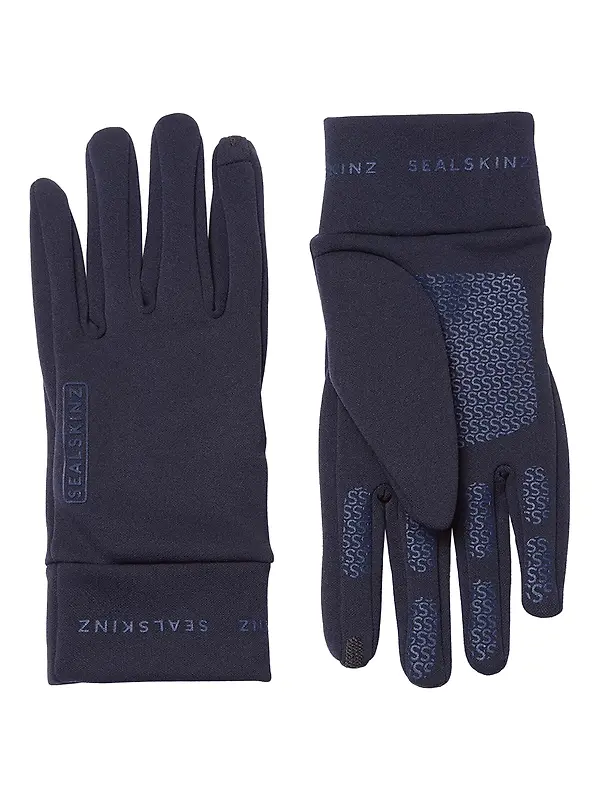 Sealskinz Acle Water Repellent Nanosealz Fleece Gloves - Navy Image 1