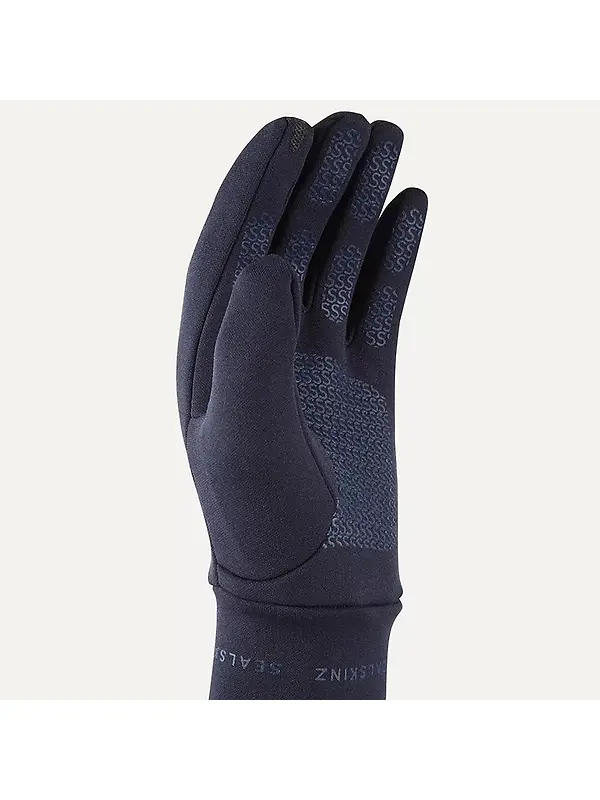 Sealskinz Acle Water Repellent Nanosealz Fleece Gloves - Navy Image 3