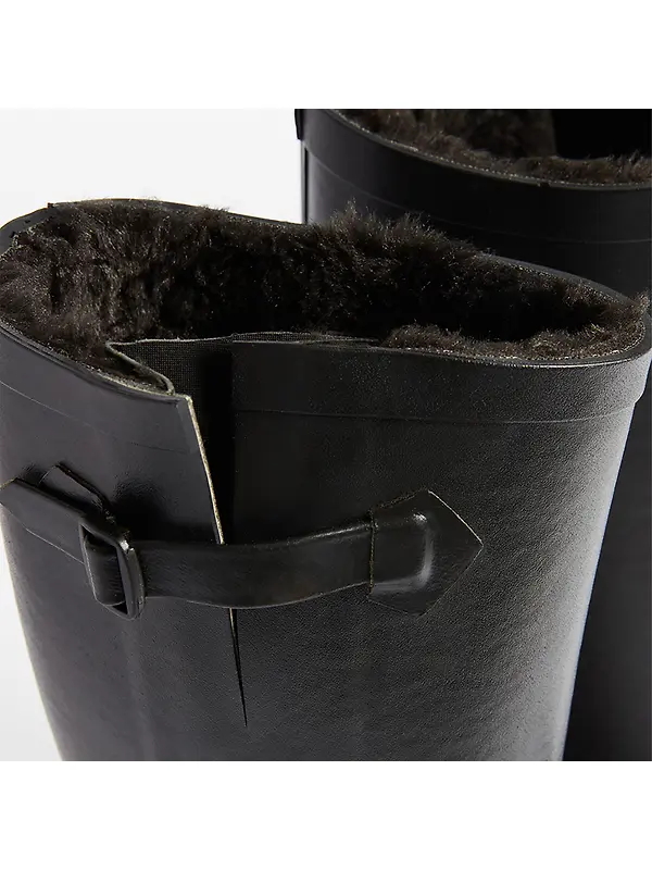 Aigle Women's Aiglentine F2NL Fur-Lined Wellington Boots - Noir Image 5