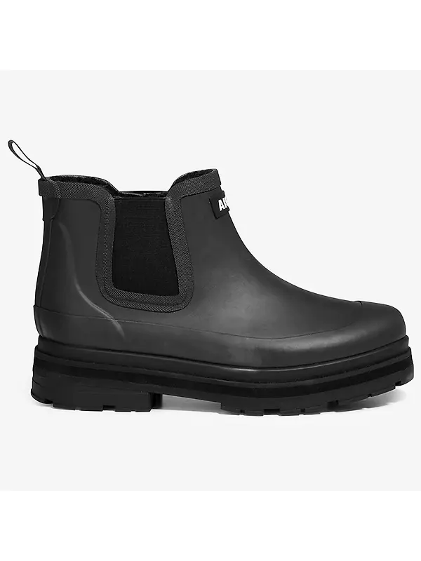 Aigle Women's Soft Rain Fur Waterproof Chelsea Boots - Noir Image 1