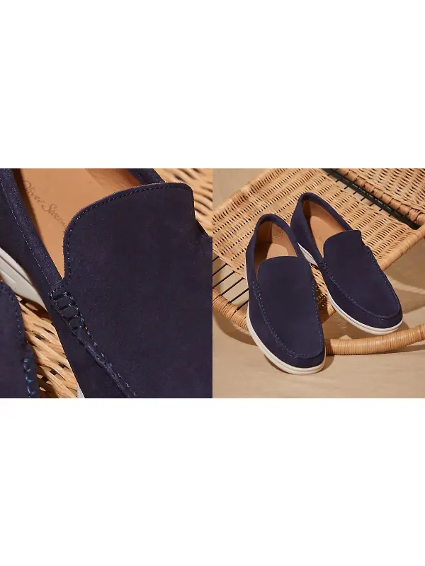 Oliver Sweeney Men's Alicante Suede Moccasin Loafer - Midnight Navy Image 7