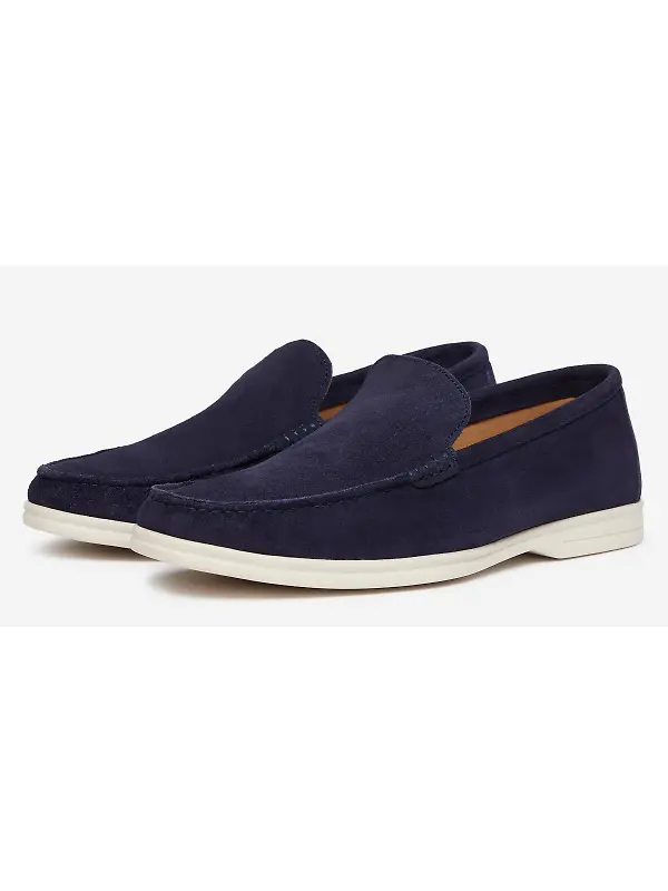 Oliver Sweeney Men's Alicante Suede Moccasin Loafer - Midnight Navy Image 4