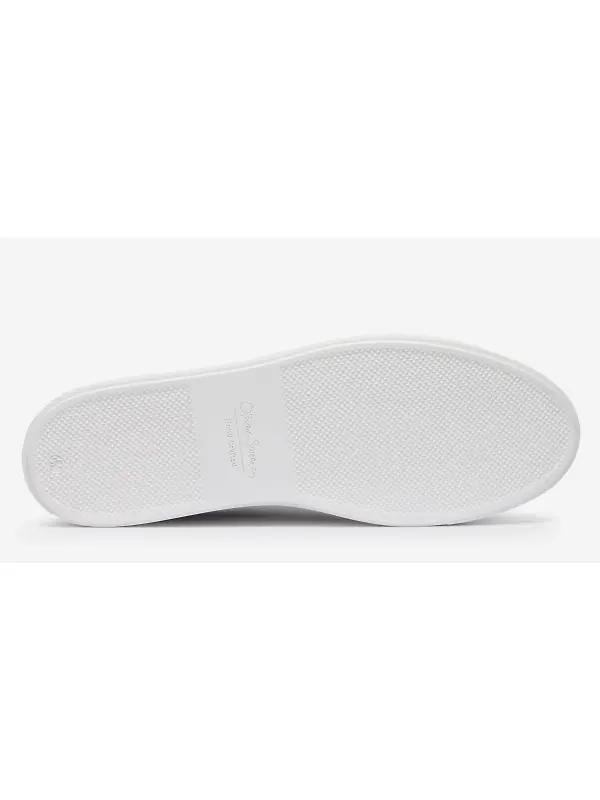 Oliver Sweeney Men's Almada Perforated Calf Suede Cupsole Trainers - Grey Suede Image 3