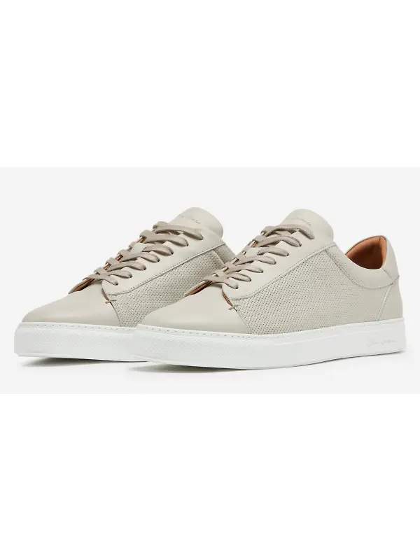 Oliver Sweeney Men's Almada Leather Trainers - Off White Image 4