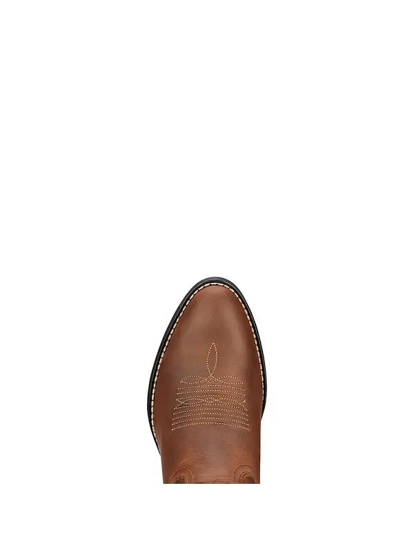 Ariat Women's Heritage R Toe Western Boots - Distressed Brown Image 4