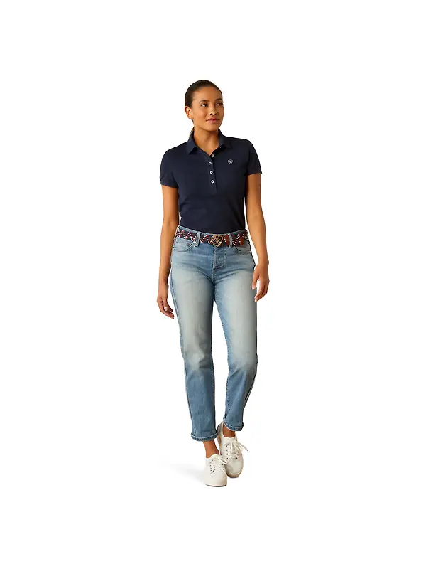 Ariat Women's Prix 3.0 Polo Shirt - Navy Image 3