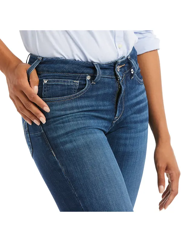 Ariat Women's R.E.A.L. Perfect Rise Abby Straight Jeans - Mackenzie - Regular Leg Image 8