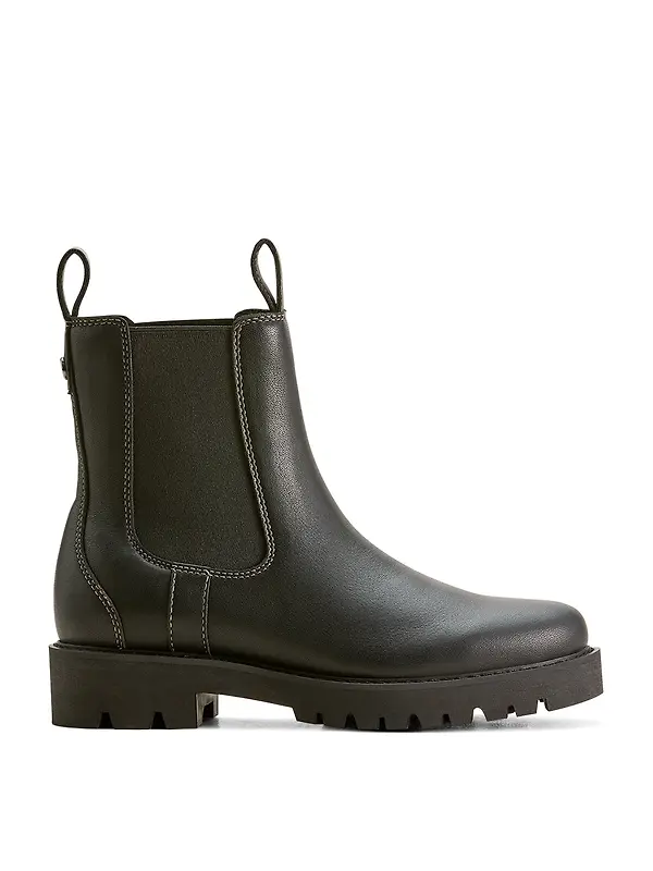 Ariat Women's Wexford Lug Mid Waterproof Chelsea Boots - Jet Black Image 1
