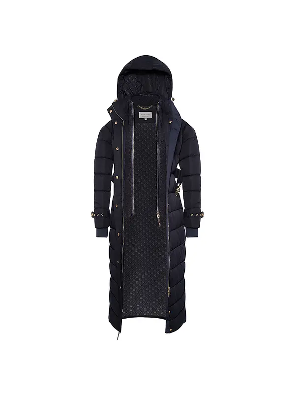Holland Cooper Women's Arosa Luxe Longline Coat - Ink Navy Image 14