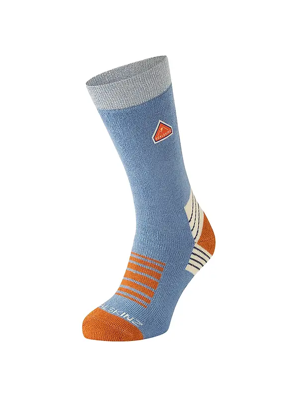 Sealskinz Attlebridge Single Layer Bamboo Mid Length Plain Hiking Socks - Blue Image 1