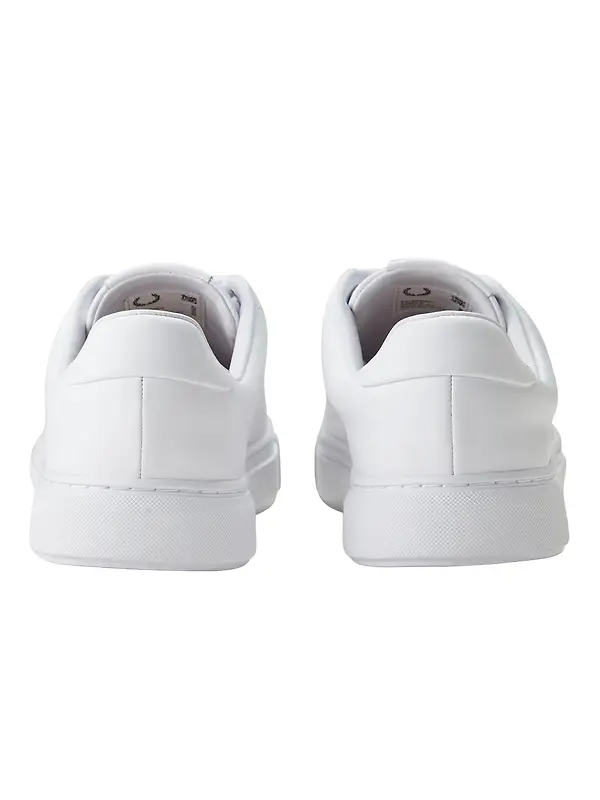 Fred Perry Men's B71 Leather Trainers - White Image 3