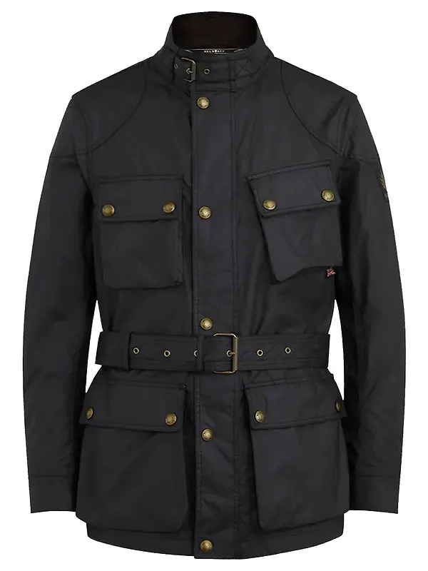 Belstaff Men's Waxed Cotton Trialmaster Jacket - Black Image 1