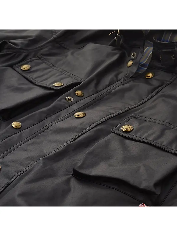 Belstaff Men's Waxed Cotton Trialmaster Jacket - Black Image 2