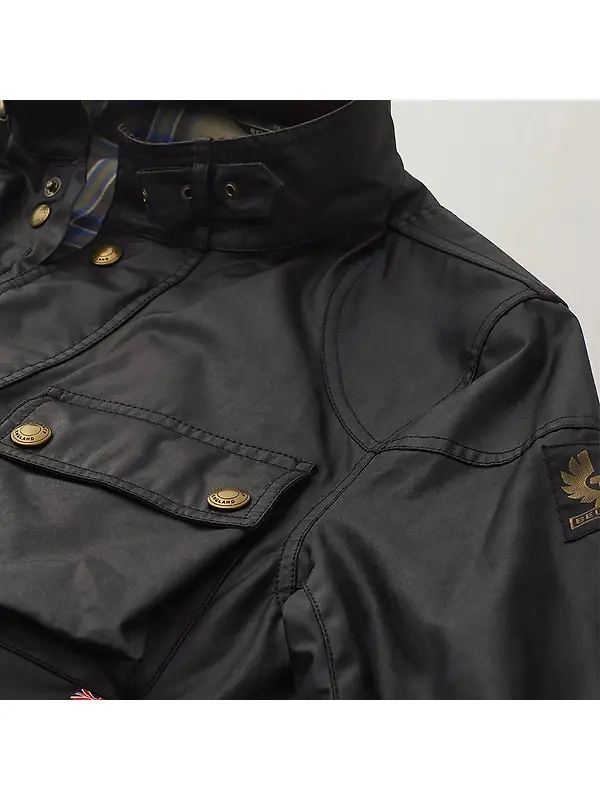 Belstaff Men's Waxed Cotton Trialmaster Jacket - Black Image 3