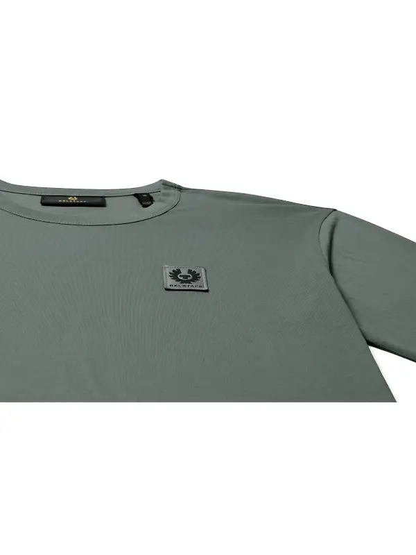 Belstaff Men's Cotton Jersey Belstaff Long Sleeved T-Shirt - Atlantic Grey Image 2