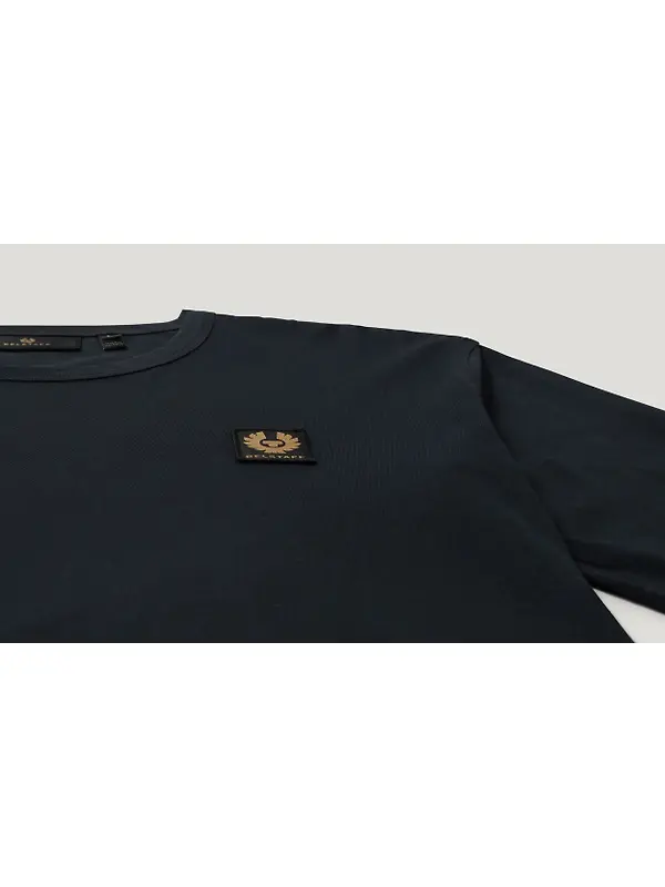 Belstaff Men's Cotton Jersey Belstaff Long Sleeved T-Shirt - Dark Ink Image 2