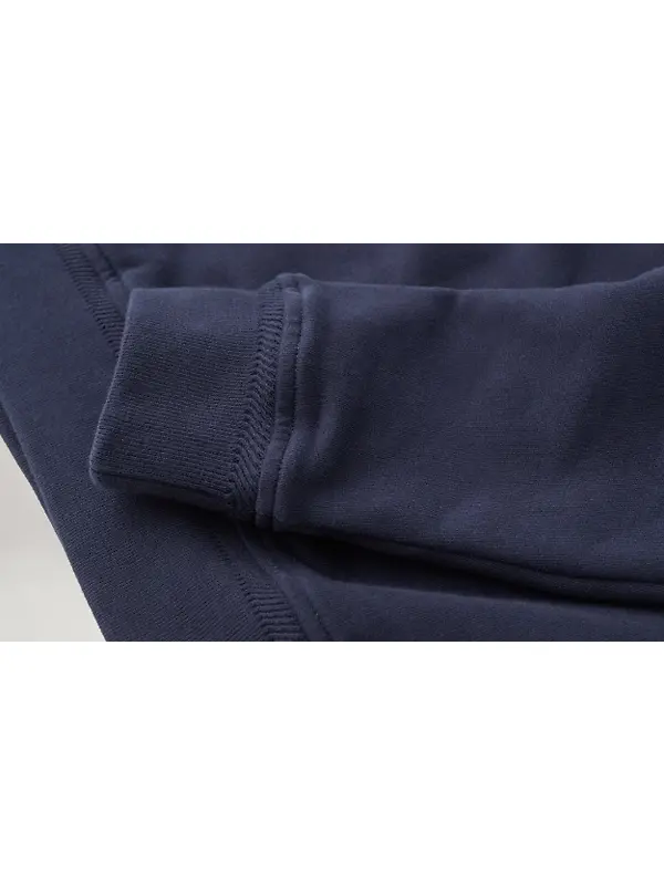 Belstaff Men's Cotton Fleece Belstaff Quarter Zip Sweatshirt - Dark Ink Image 3