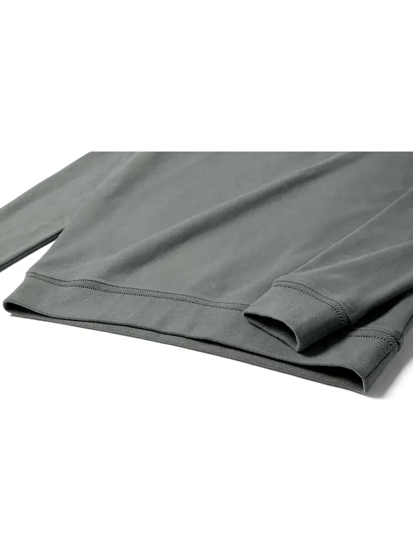 Belstaff Men's Cotton Fleece Belstaff Quarter Zip Sweatshirt - Atlantic Grey Image 3