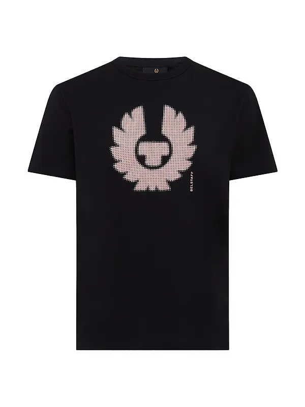 Belstaff Men's Cotton Jersey Bitmap T-Shirt - Black Image 1