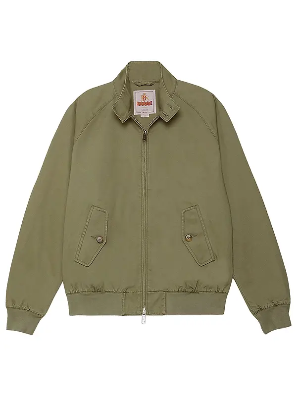 Baracuta Men's G9 Twill Harrington Jacket - Lichen Green Image 1