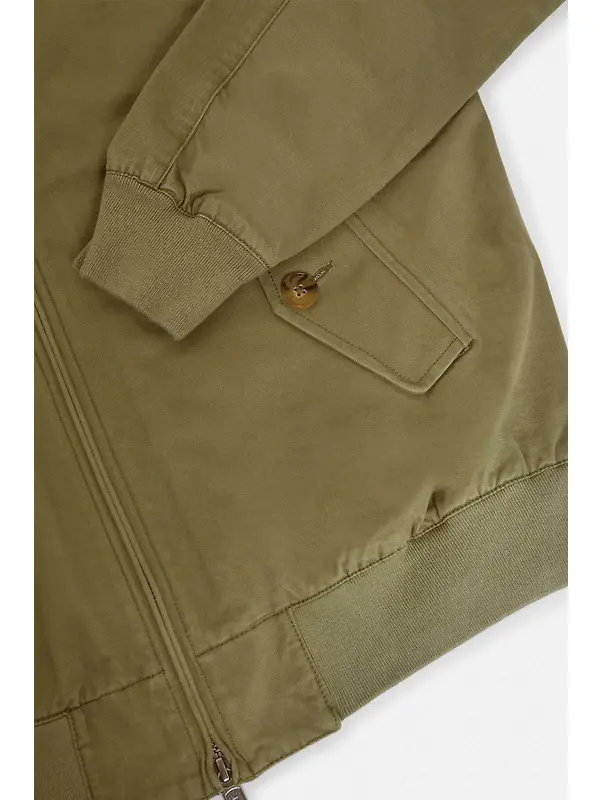 Baracuta Men's G9 Twill Harrington Jacket - Lichen Green Image 8