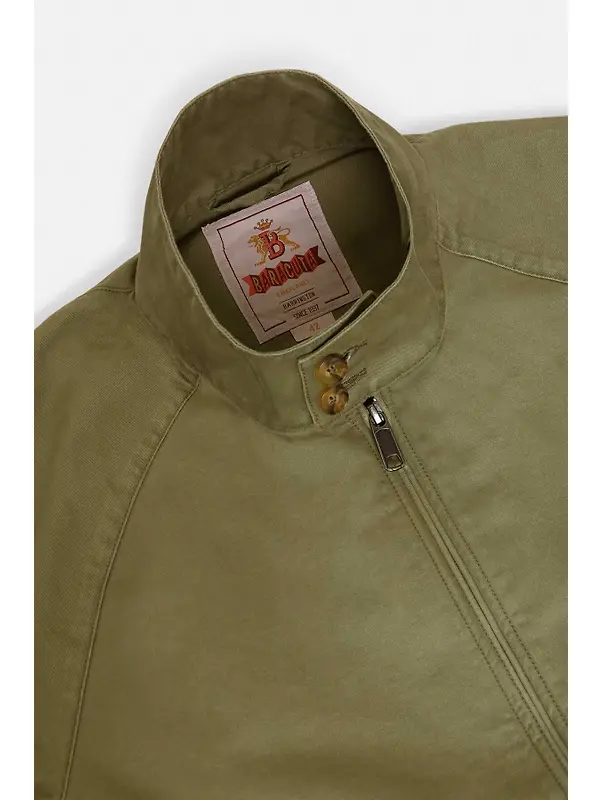 Baracuta Men's G9 Twill Harrington Jacket - Lichen Green Image 9