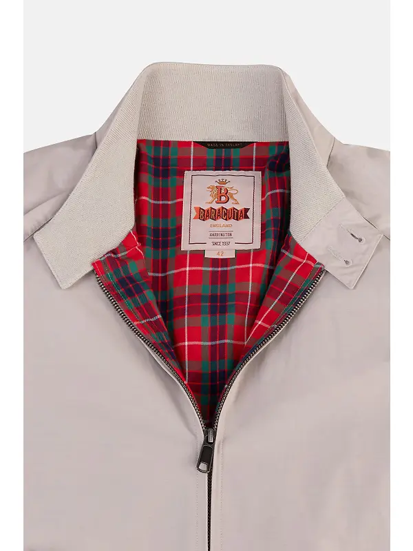 Baracuta Men's G9 Baracuta Cloth Harrington Jacket - Mist Image 8
