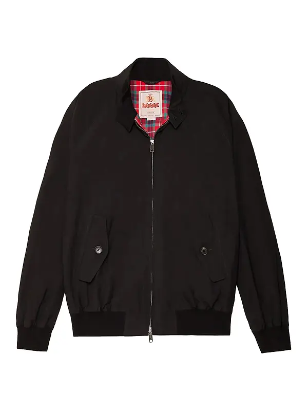 Baracuta Men's G9 Baracuta Cloth Harrington Jacket - Black Image 1