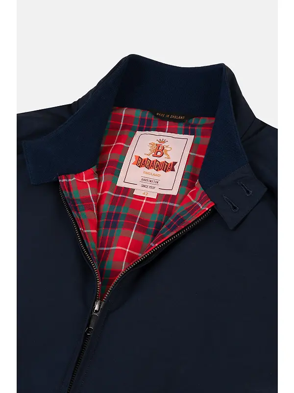 Baracuta Men's G9 Baracuta Cloth Harrington Jacket - Navy Image 9
