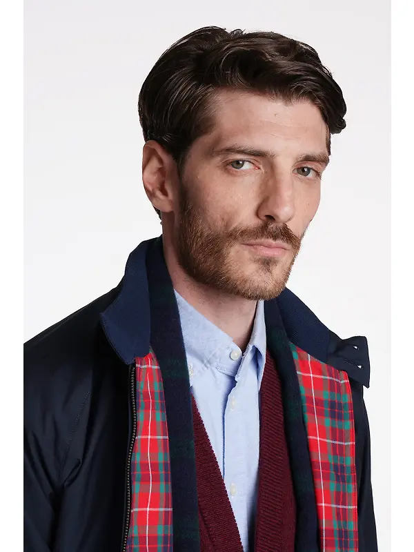 Baracuta Men's G9 Baracuta Cloth Harrington Jacket - Navy Image 4