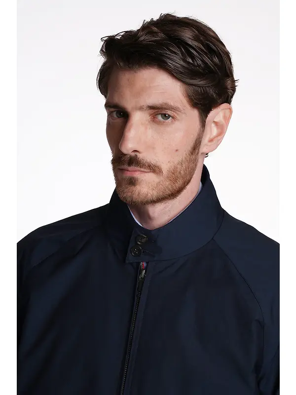 Baracuta Men's G9 Baracuta Cloth Harrington Jacket - Navy Image 7