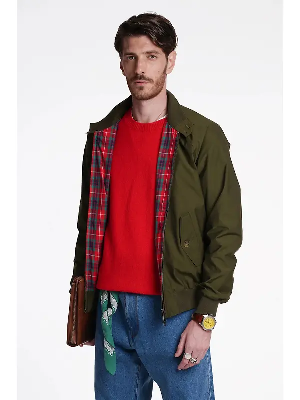 Baracuta Men's G9 Baracuta Cloth Harrington Jacket - Beech Image 2