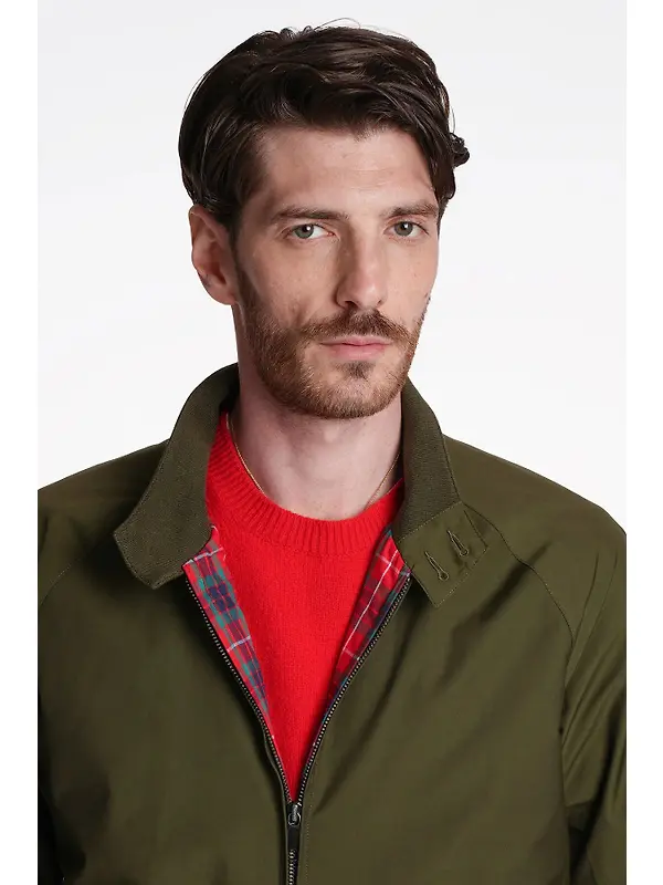 Baracuta Men's G9 Baracuta Cloth Harrington Jacket - Beech Image 4