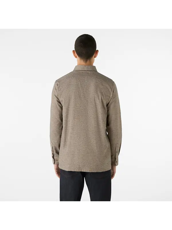 Oliver Sweeney Men's Barnham Linen Shirt - Mole Image 3