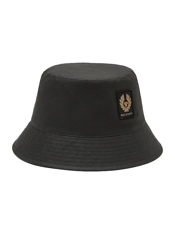 Belstaff Waxed Cotton Phoenix Bucket Hat - Black Image 1