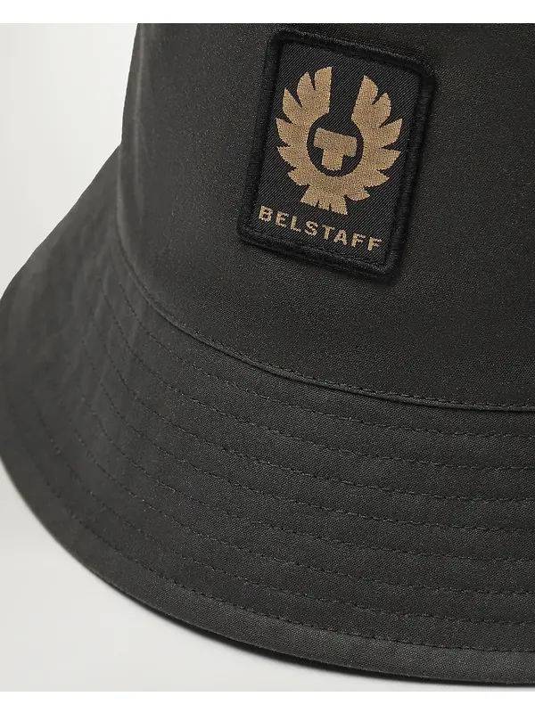 Belstaff Waxed Cotton Phoenix Bucket Hat - Black Image 4