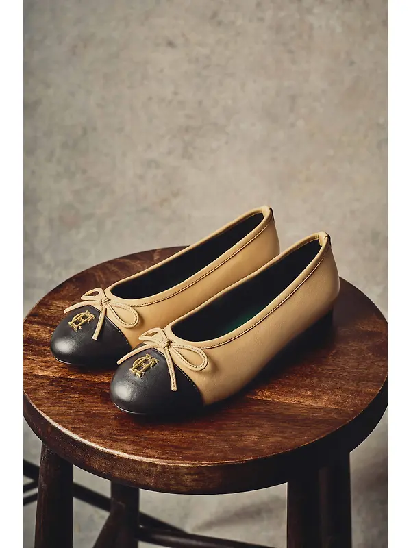 Holland Cooper Women's Ballet Shoes - Nude Black Image 2