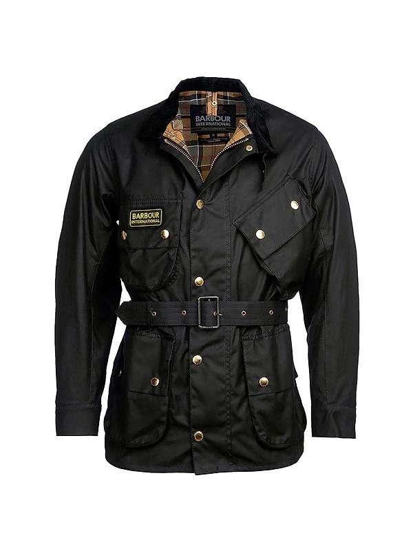 Barbour International Men's Original Waxed Jacket - Black Oak