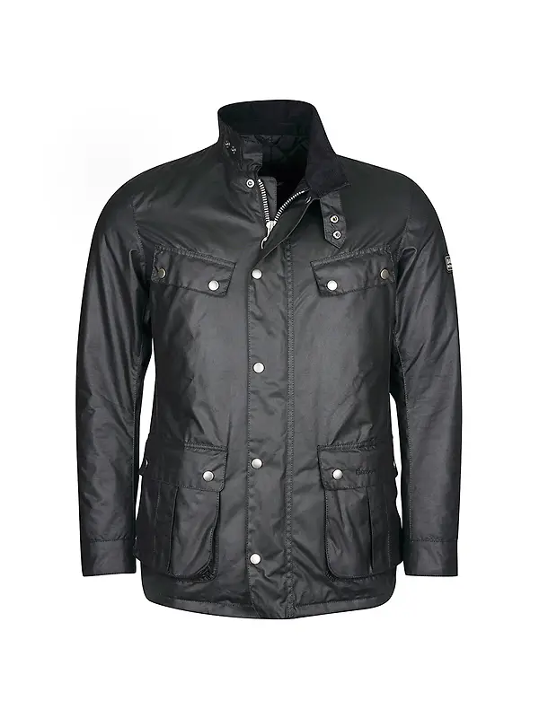 Barbour International Men's Tourer Duke Wax Jacket - Black Image 1