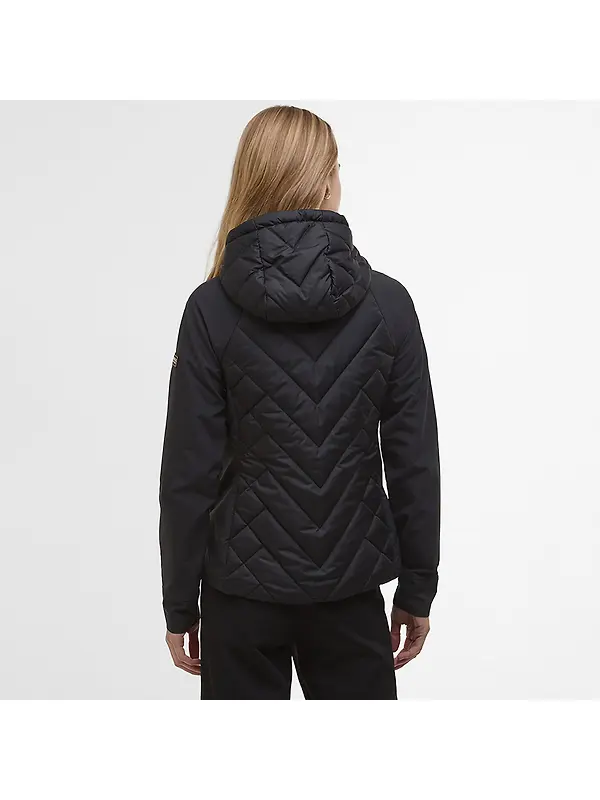 Barbour International Women's Dakota Quilted Sweat Jacket - Black Image 4