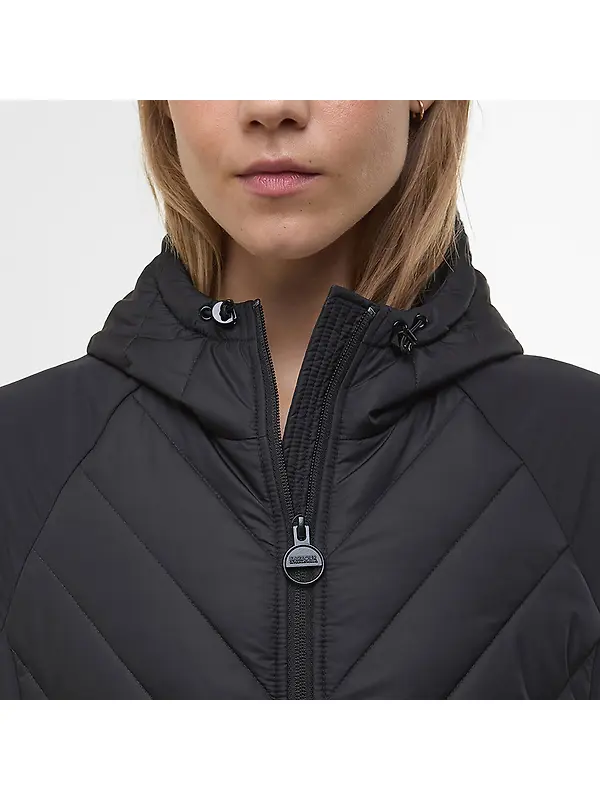 Barbour International Women's Dakota Quilted Sweat Jacket - Black Image 6
